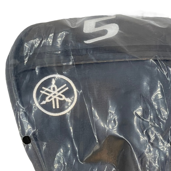 NEW Yamaha RMX VD Fairway 5W Black Faux Leather & Logo Embroidered Headcover. - Picture 4 of 5
